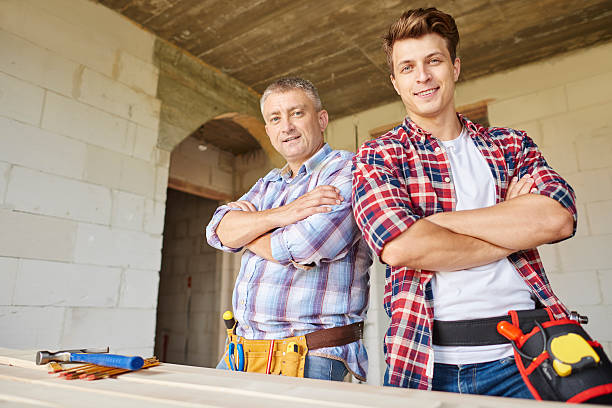 istock The picture of two manual workers 614140134