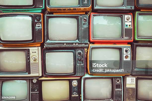 Retro Tv Stock Photo - Download Image Now - Television Set, Television Industry, Retro Style