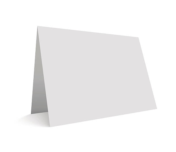 illustrations, cliparts, dessins animés et icônes de carte de vœux d’illustration vectorielle vide isolée sur blanc. - blank note card