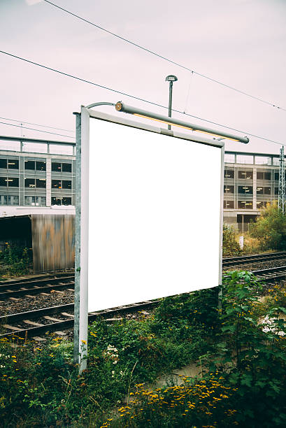 istock Billboard by the railroad tracks 614142788