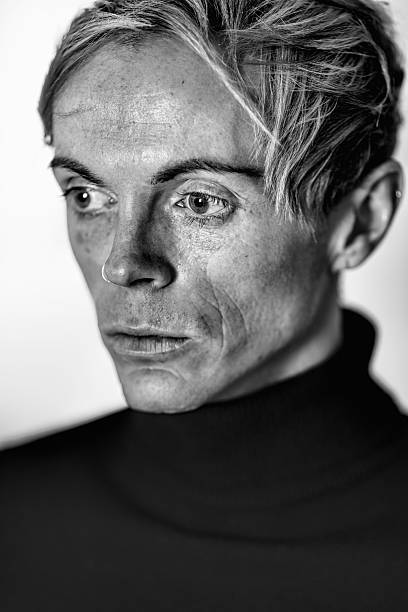 istock Blond Man Mono Portrait 614143506