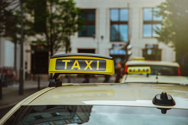 istock Row of taxis 614144844
