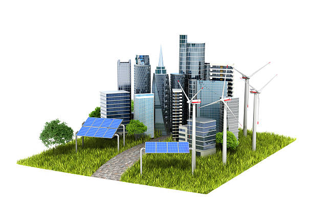 istock concept of eco-city. 614148148