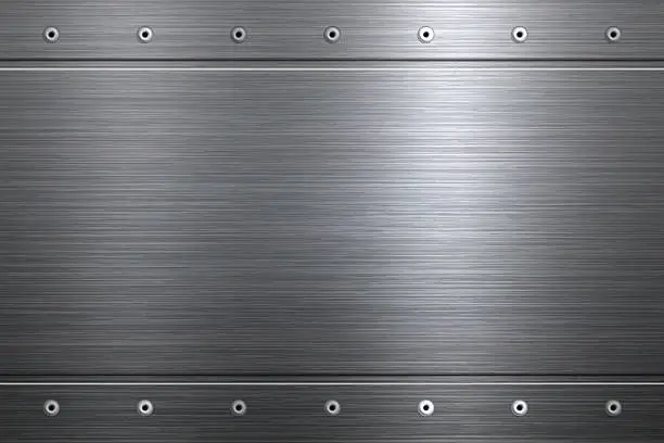 Vector illustration of Metal Plate - Metal Texture