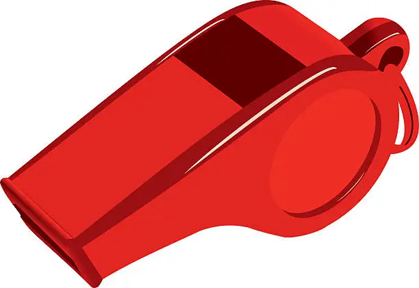 Vector illustration of whistle