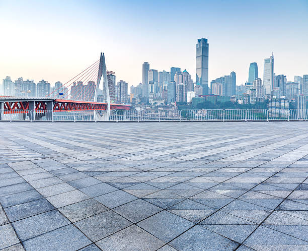 istock cityscape and skyline of chongqing on view from empty floor 614151802