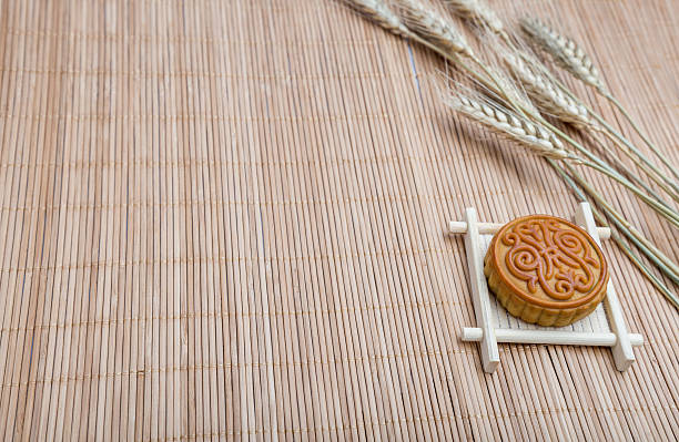 istock Mooncake, Chinese Midautumn festival dessert with copyspace 614152802