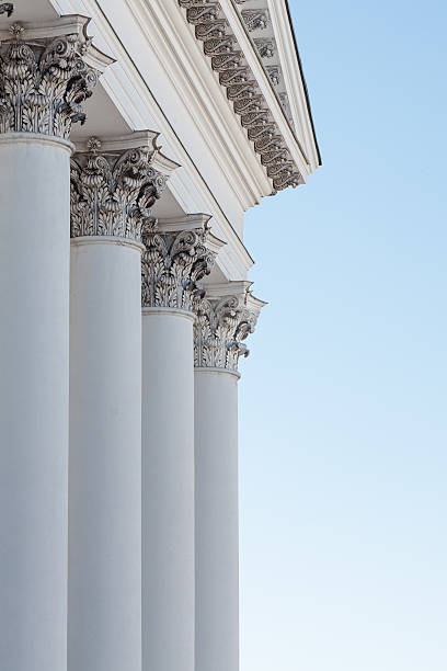 istock Close up of columns at Helsinki Cathedral 614153086