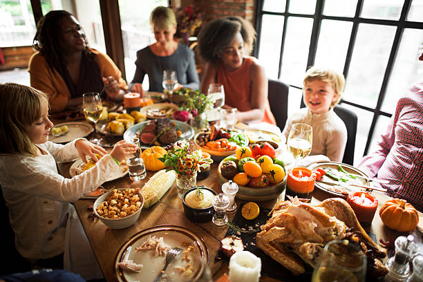 istock People Celebrating Thanksgiving Holiday Tradition Concept 614209094