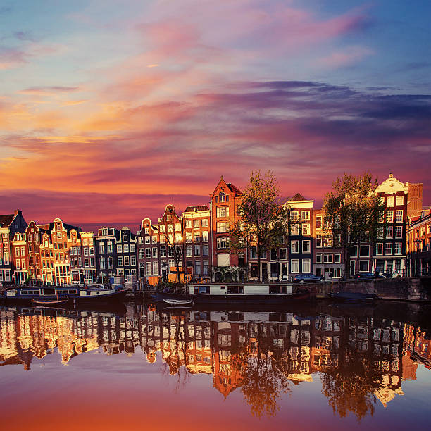 istock Amsterdam canal on the west. Amsterdam is the capital 614209256
