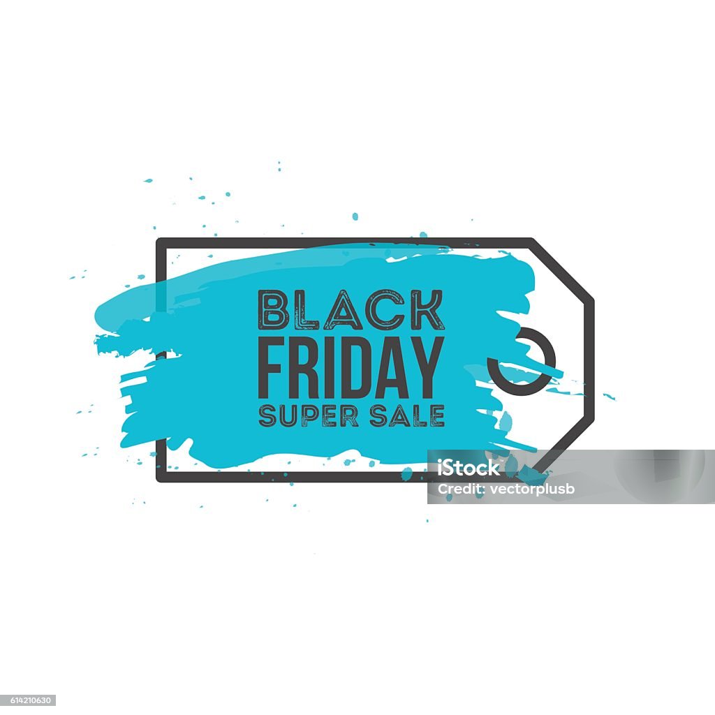 Contexte abstrait de la vente Black Friday. Grunge aquarelle brosse étiquette prix - clipart vectoriel de Attaquant touché par un défenseur libre de droits