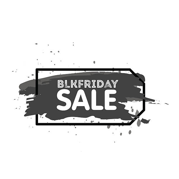 illustrations, cliparts, dessins animés et icônes de contexte abstrait de la vente black friday. grunge aquarelle brosse étiquette prix - price tag old fashioned retro revival design element