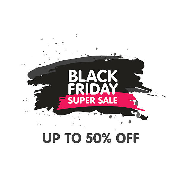 illustrations, cliparts, dessins animés et icônes de contexte abstrait de la vente black friday. grunge aquarelle brosse étiquette prix - price tag old fashioned retro revival design element