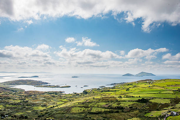 îles skelling depuis l’anneau de kerry - lanneau de kerry photos et images de collection