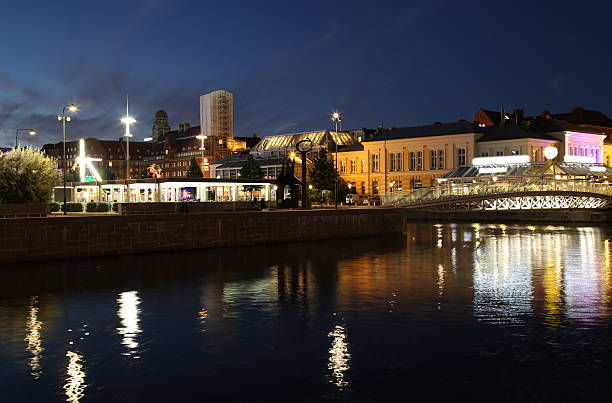 istock Beautiful night scene in Malmo, Sweden 614213314