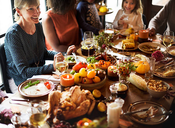 istock People Celebrating Thanksgiving Holiday Tradition Concept 614213398