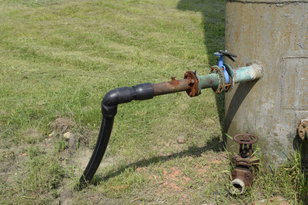 istock The pipe from the water tower 614213540