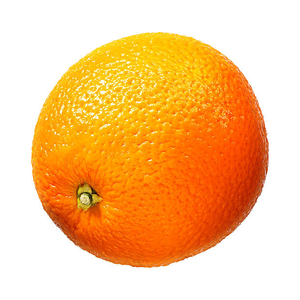 istock Fresh orange fruit isolated on white background. With clipping path 614213912