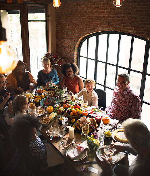 istock People Celebrating Thanksgiving Holiday Tradition Concept 614214170