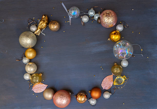 istock Christmas golden decorations 614215960