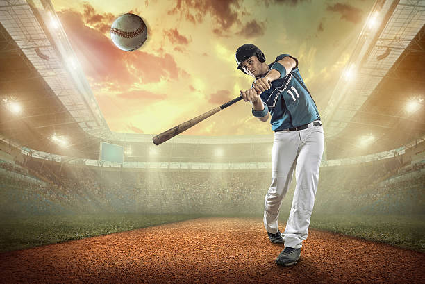 istock Baseball players in action on the stadium. 614216674