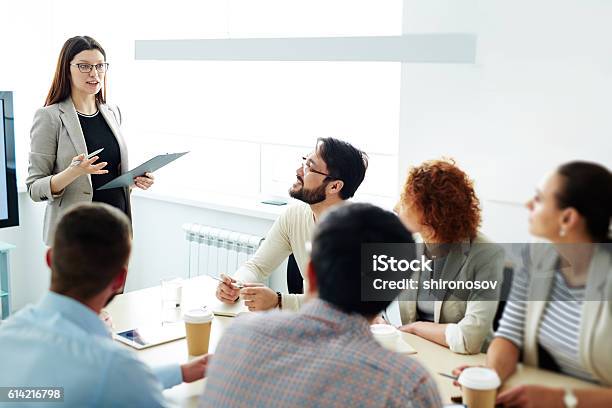 Seminar For Managers Stock Photo - Download Image Now - Education Training Class, Manager, Corporate Business