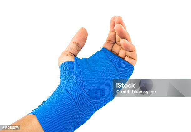 Blue Cast Stock Photo - Download Image Now - Orthopedic Cast, Textured,  Human Hand - iStock