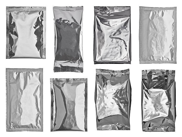 istock silver aluminum bag package food template 614219048