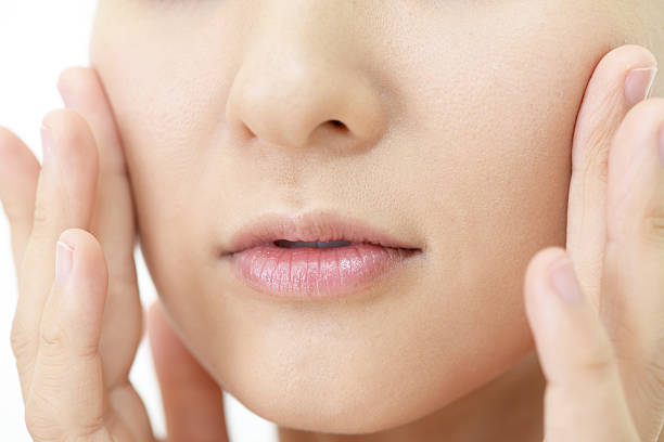 istock Part of female face 614219258