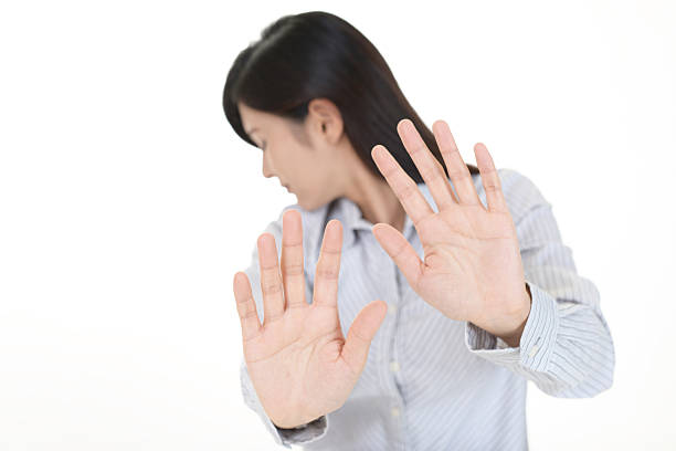 istock Woman saying no photos 614221188