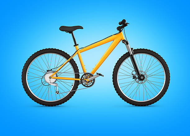 istock mountain bike isolated on blue gradient background 3d 614221822