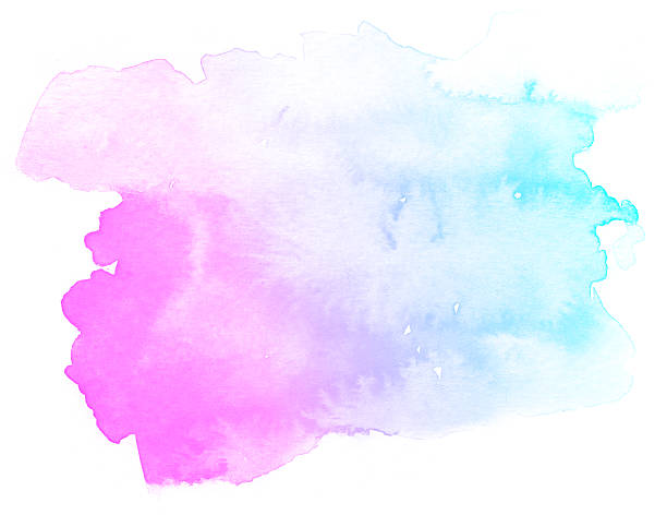 istock Abstract pink watercolor on white background. 614223030