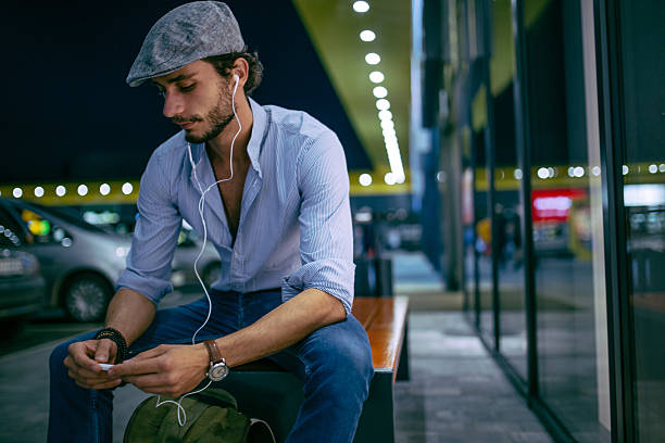 istock Hipster listening to music 614227614