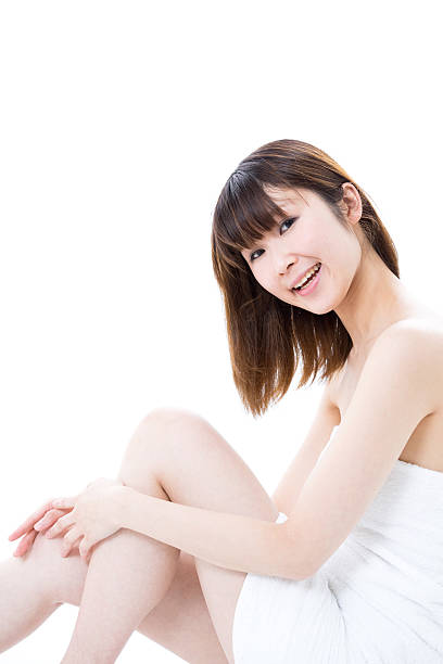 istock Woman wearing a towel 614228288