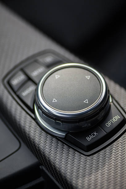 istock Car buttons detail 614232594