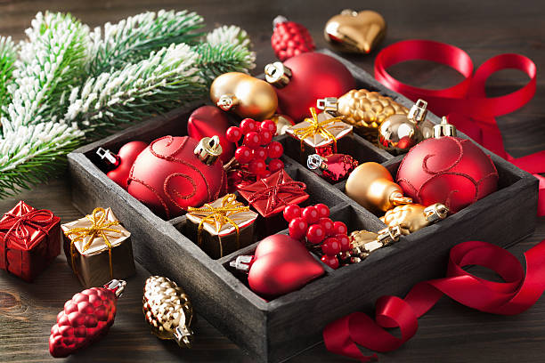 istock christmas gift and decoration in wooden box 614236370