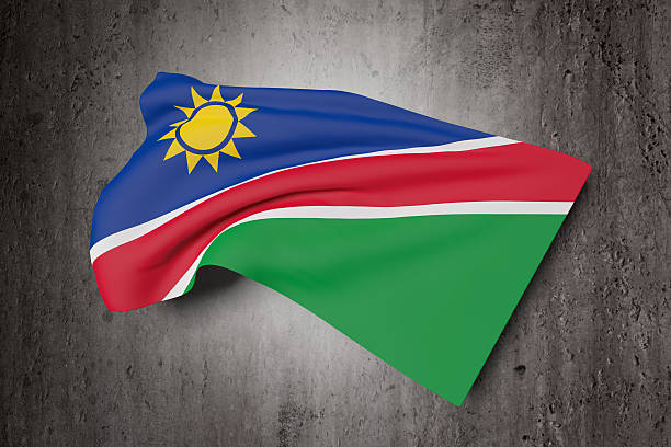 istock Republic of Namibia flag waving 614237402