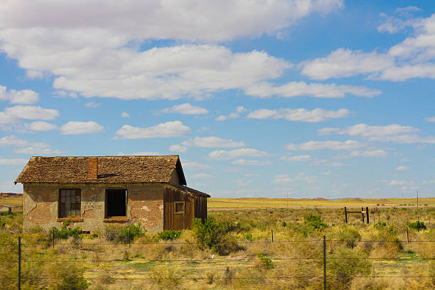 istock Abandoned House on The Plains - Stock Image 614237610