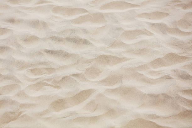 istock Closeup photo of white sand 614238660