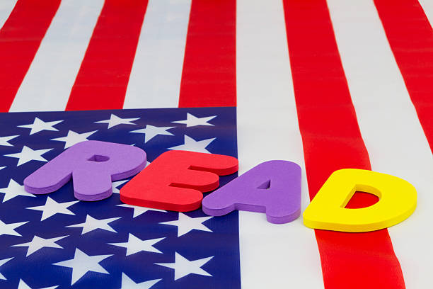 istock READ word on American flag highlights literacy 614239170
