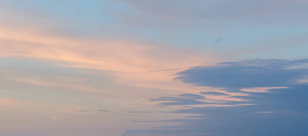 istock Orange to blue sky at dawn, sunset, texture 614240556