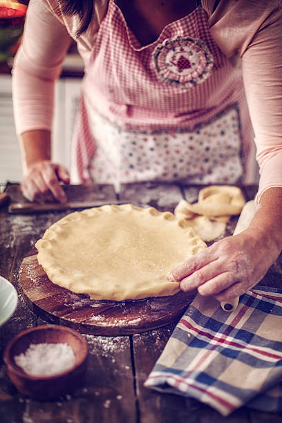 istock Preparing Delicious Homemade Chicken Meat Pie 614242398