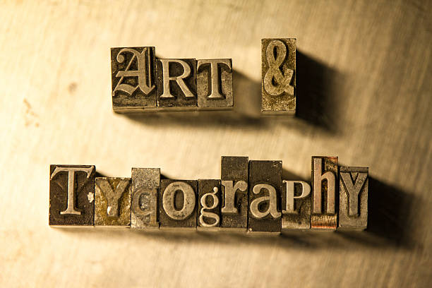 istock Art & Typography - Metal letterpress lettering sign 614242574