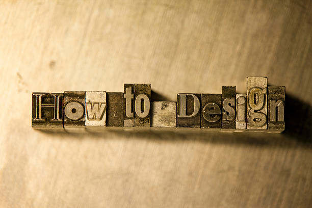 istock How to design - Metal letterpress lettering sign 614243636