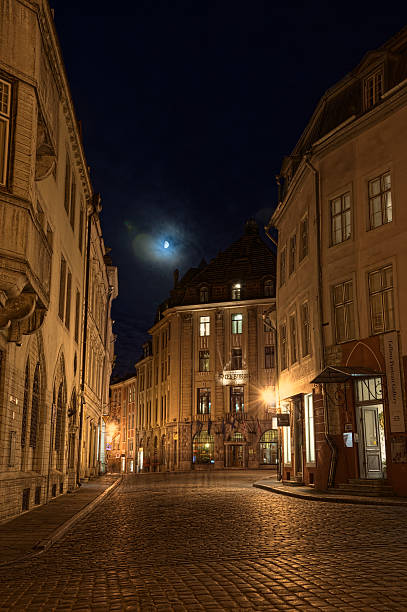 istock On deserted streets of Tallinn. 614243936