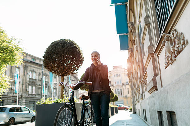 istock Businesswoman Commuting To Work. 614246492