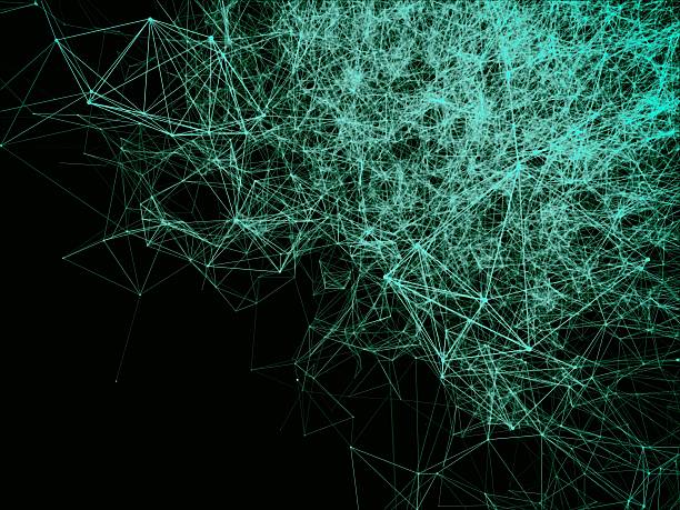 istock Geometry surfaces, lines and points background, Used as digital wallpaper 614250386