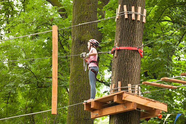 istock Child in a adventure playground 614250494