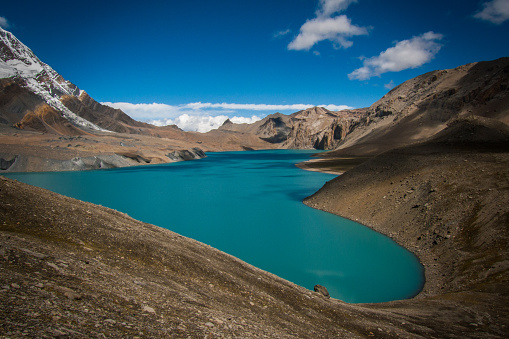 Tilicho Lake at 5000m at Annapurna Conservation Area.