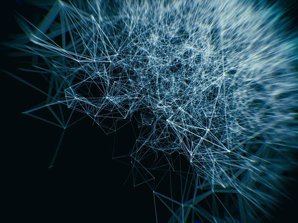 istock Geometry surfaces, lines and points background, Used as digital wallpaper 614252196